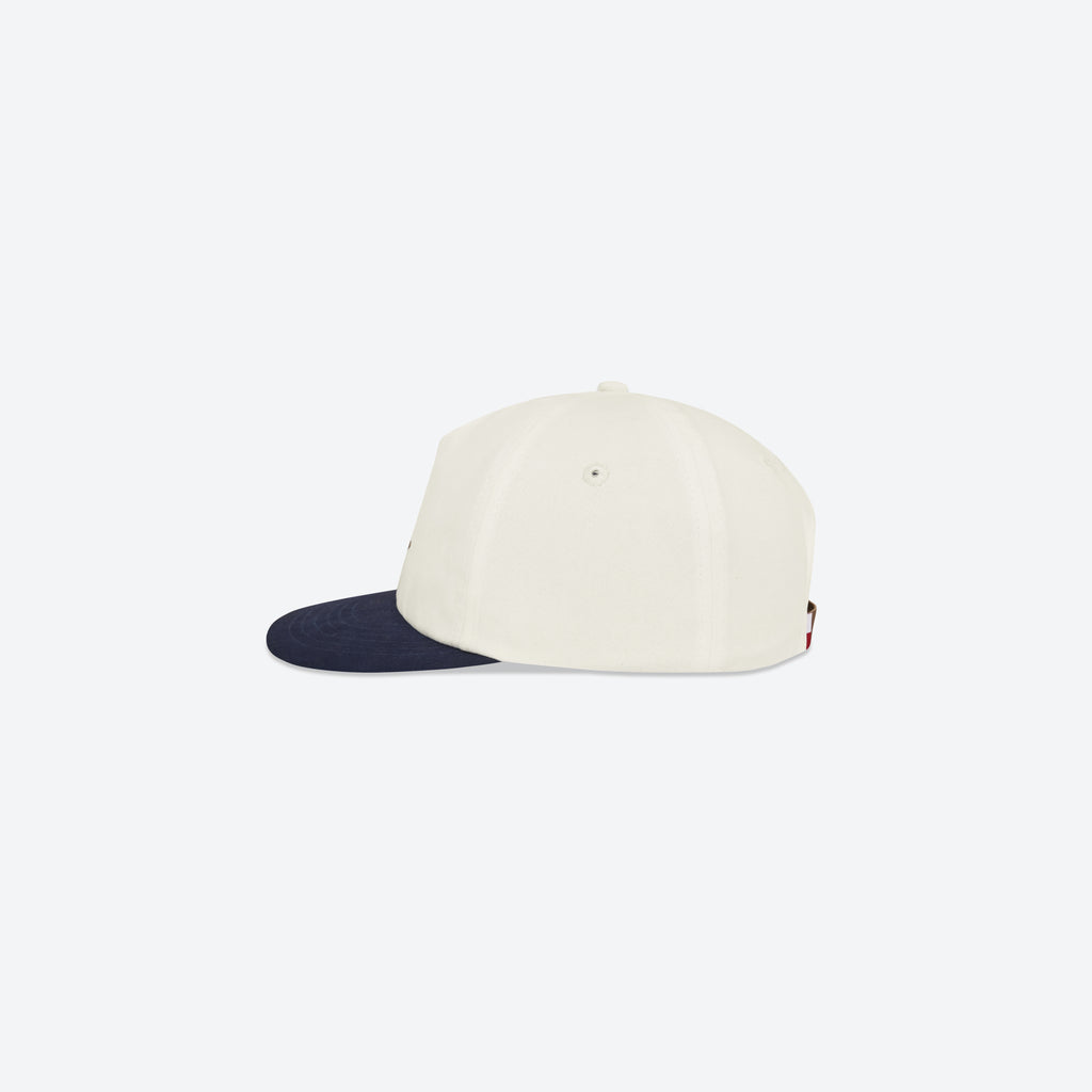 Letters Cap - Off White / Navy