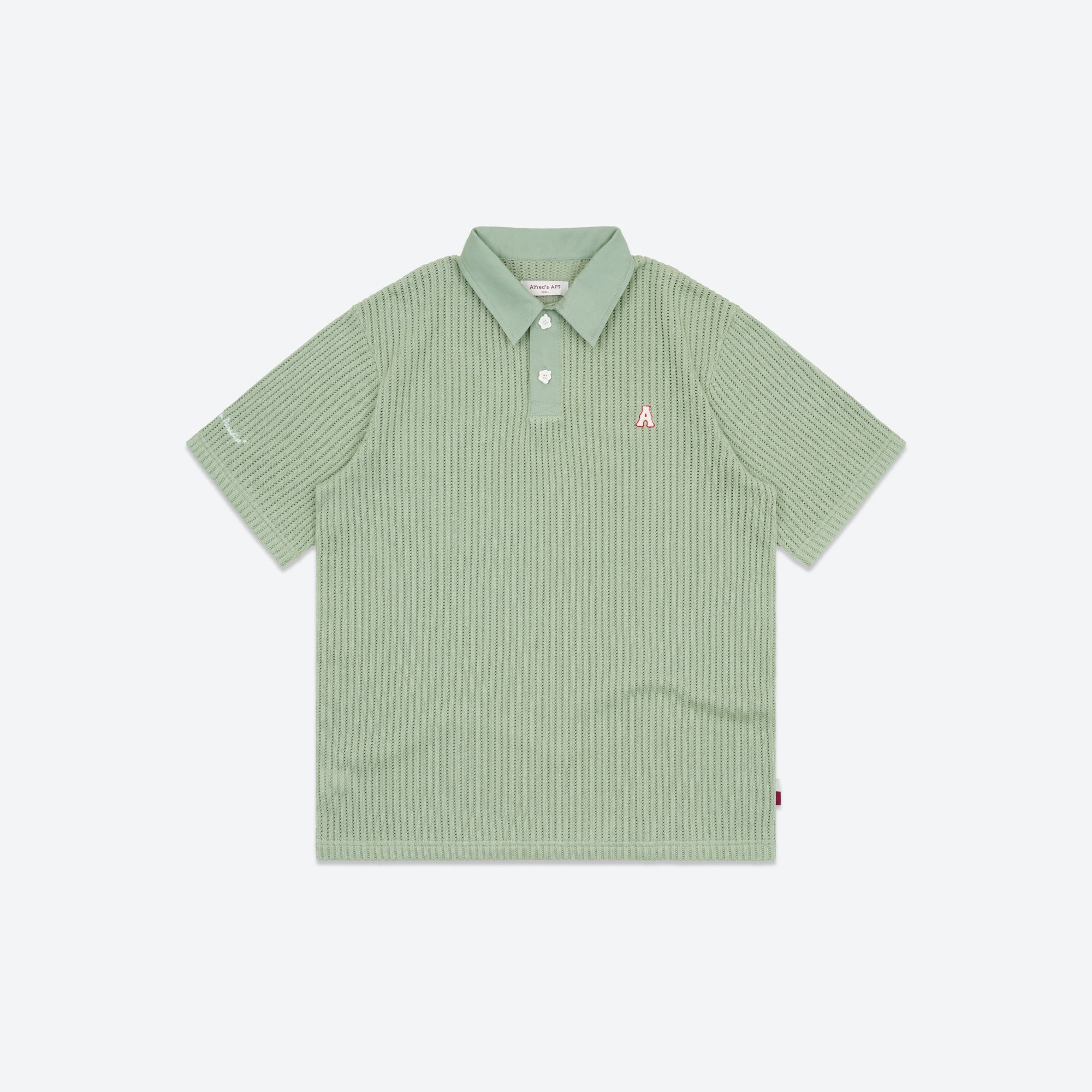 Alfred's Apartment - Paradise Knit Polo - Lauren Green