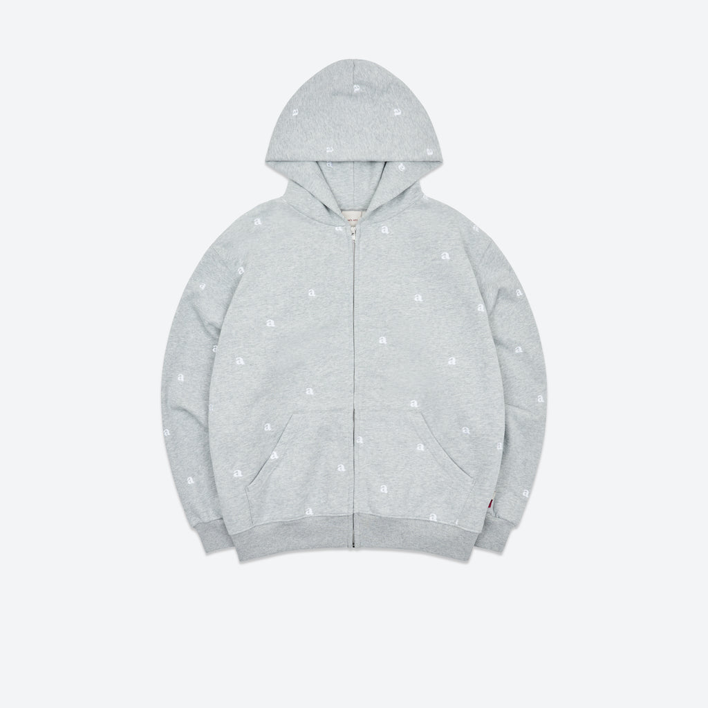 Stamp Allover Zip Hood - Marle