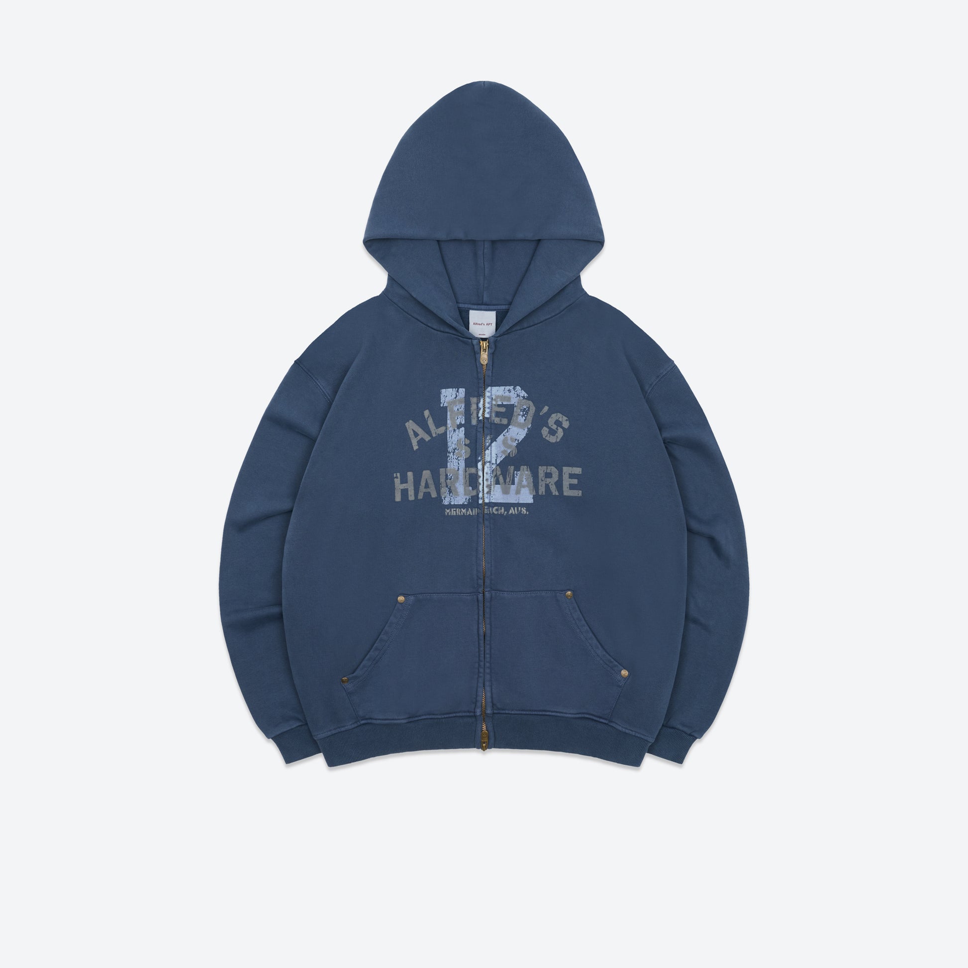 Hardware Zip Hood - Slate