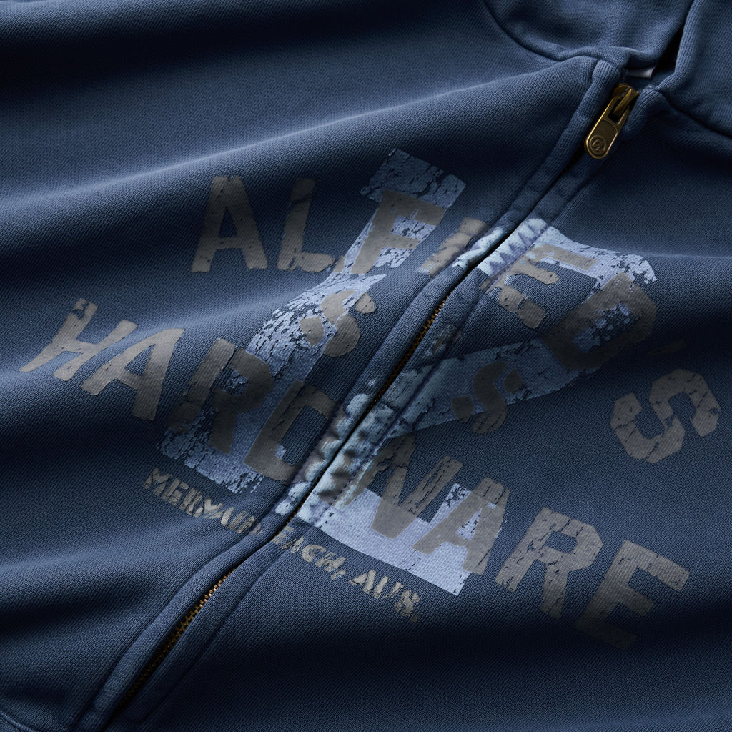 Hardware Zip Hood - Slate