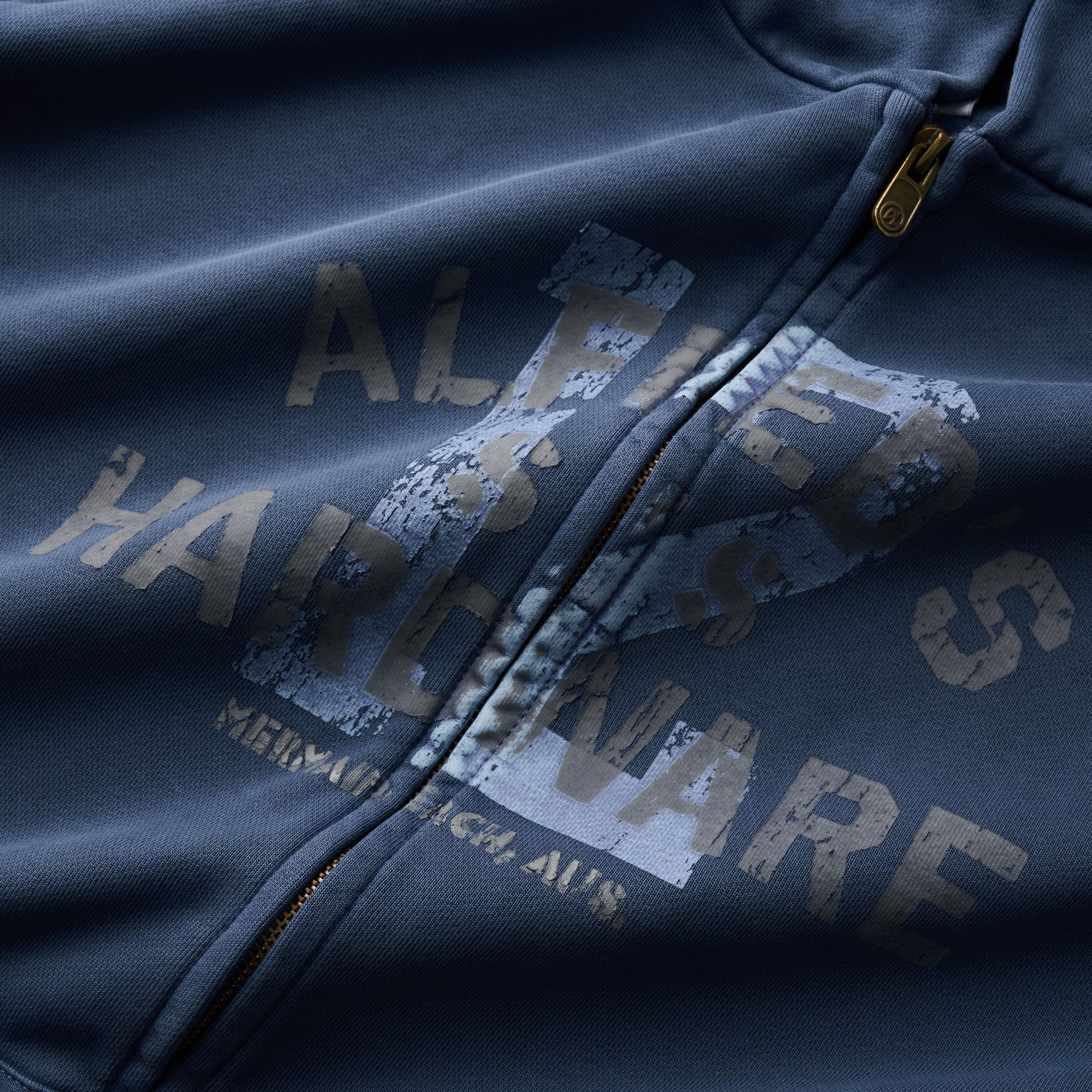 Hardware Zip Hood - Slate