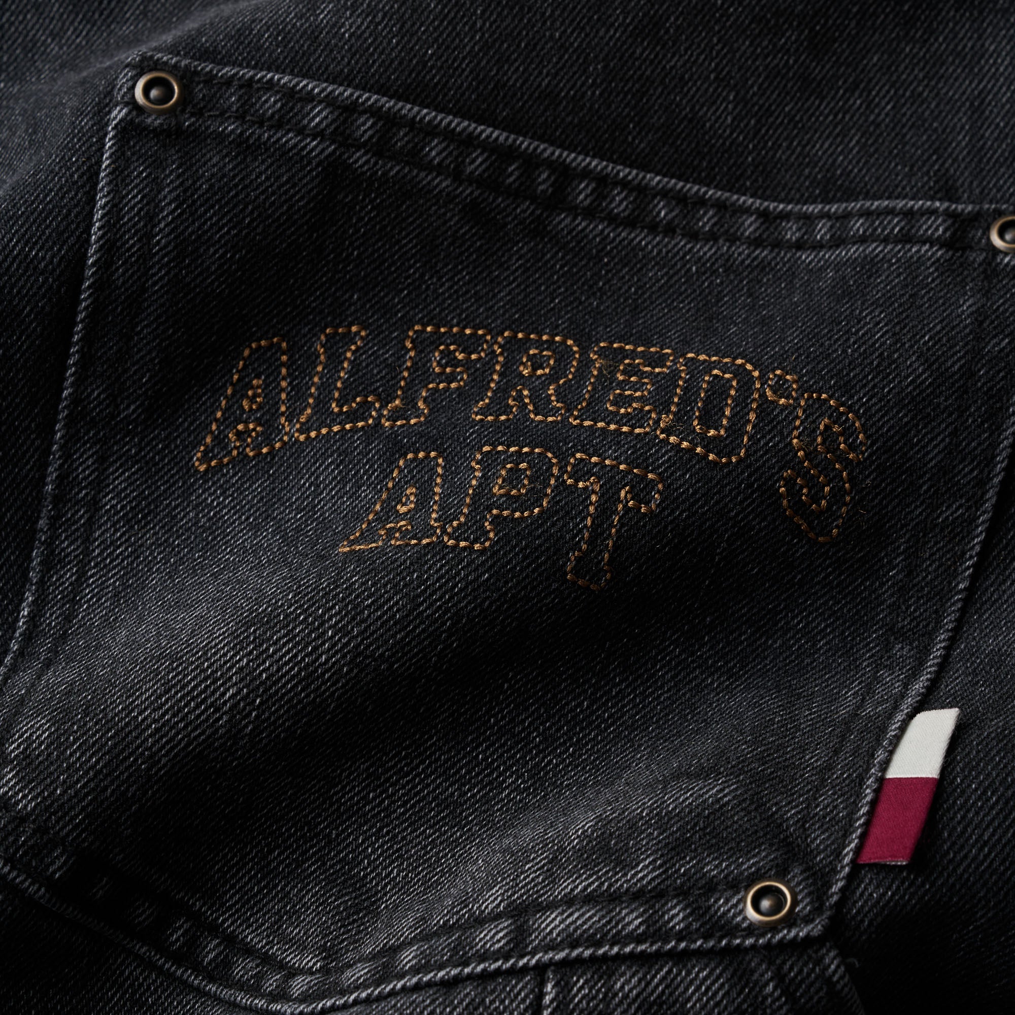 Alfred's Apartment - Double Knee Jean - Washed Black