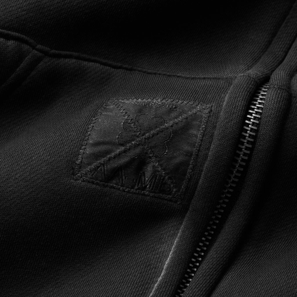 Team Zip Hood 542 - Washed Black