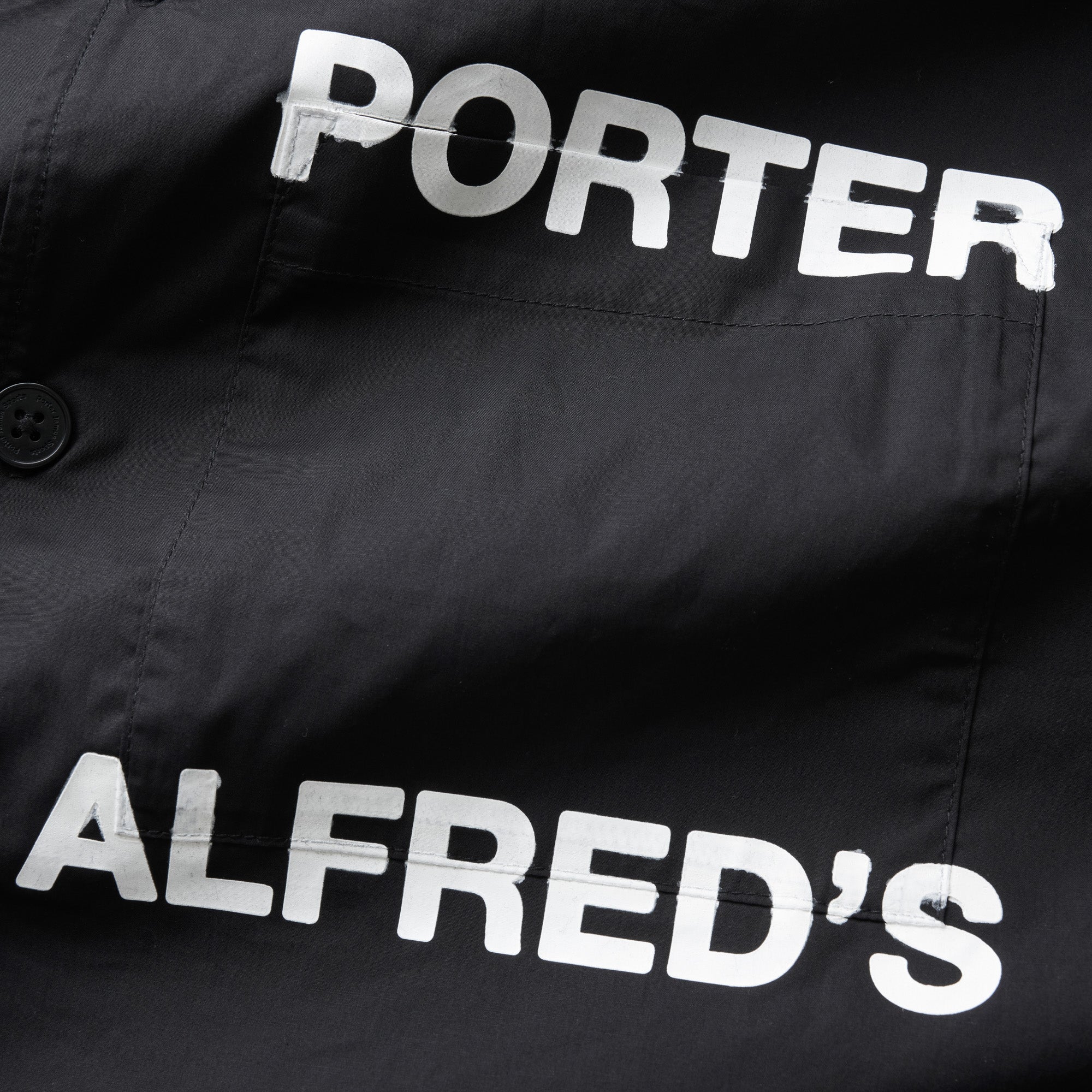 Alfred's Apartment x Porter James Sports - Revere Button Down - Black