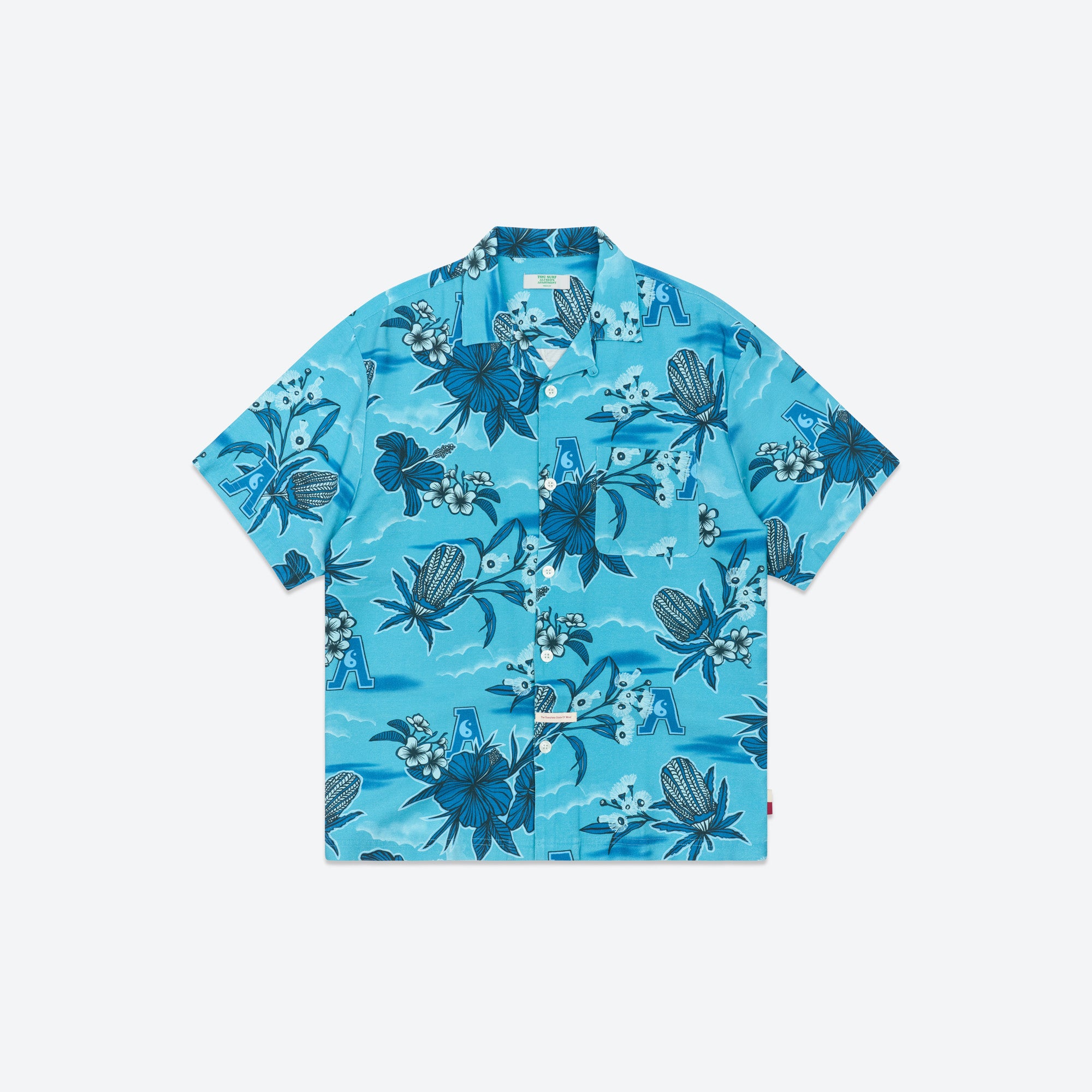 T&C Flora Button - Blue