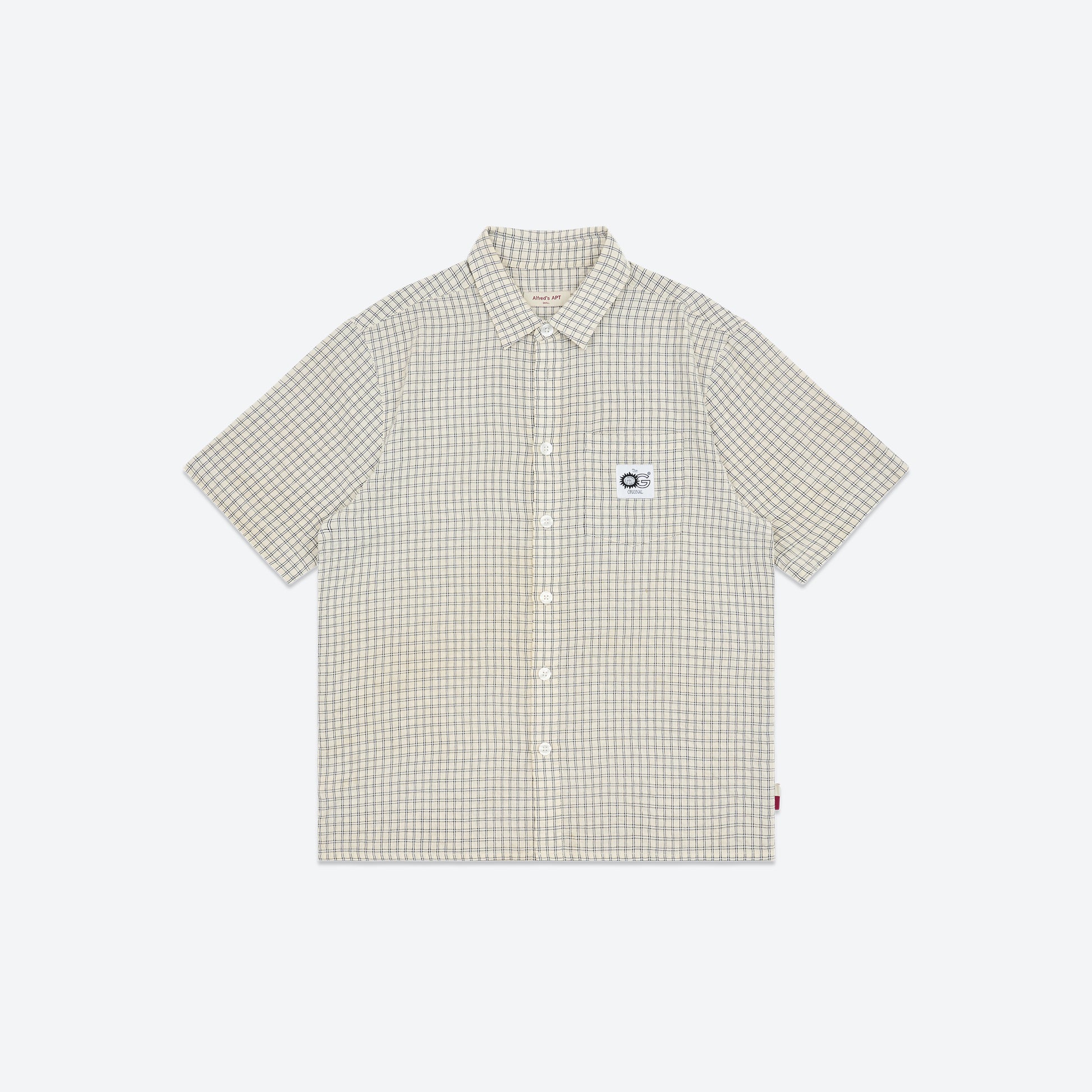 Sunshine State Button Down - Cream Check