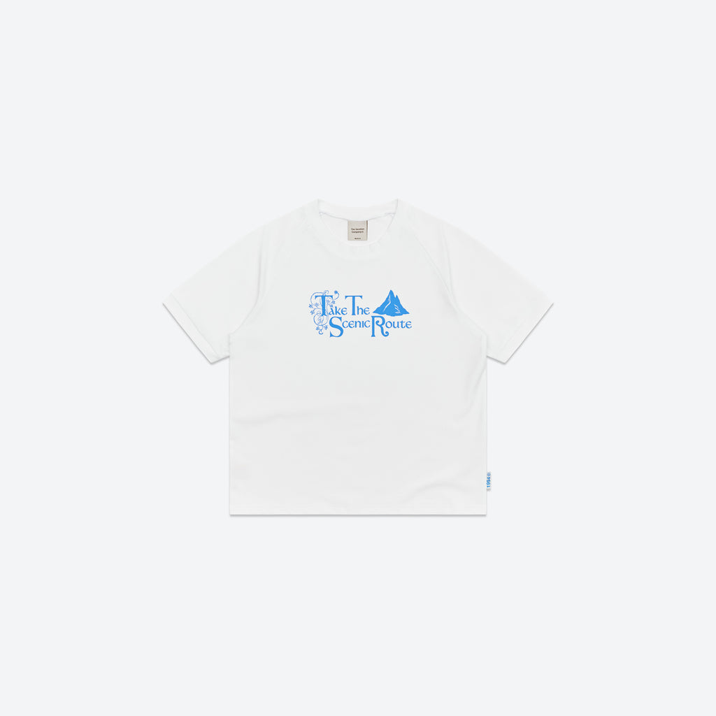 TV Pauses Raglan Tee - White