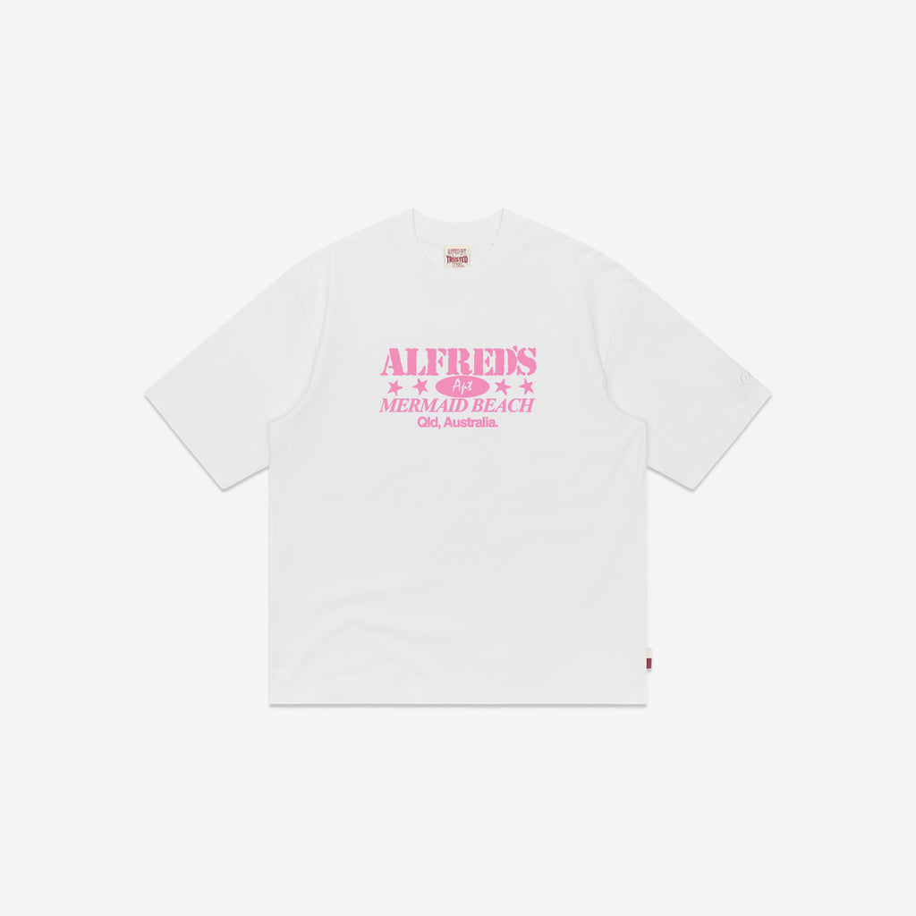 Stencil Tee - White