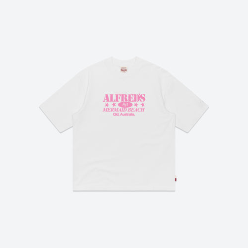 Stencil Tee - White