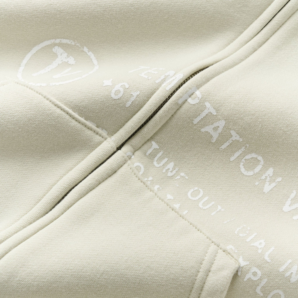 TV Field Zip Hood - Bone