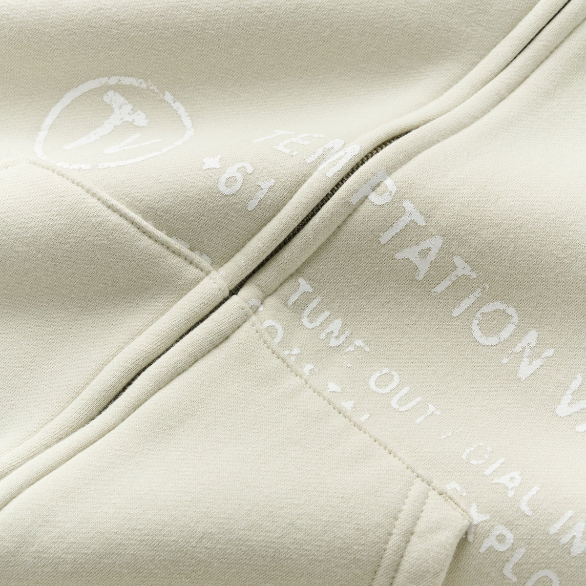 TV Field Zip Hood - Bone