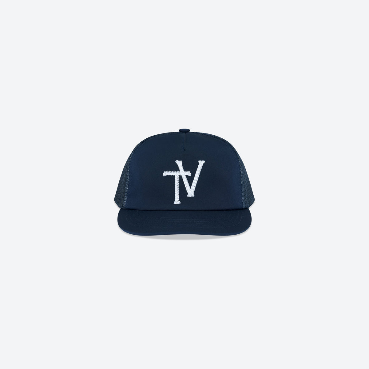 TV MONOGRAM TRUCKER CAP - NAVY