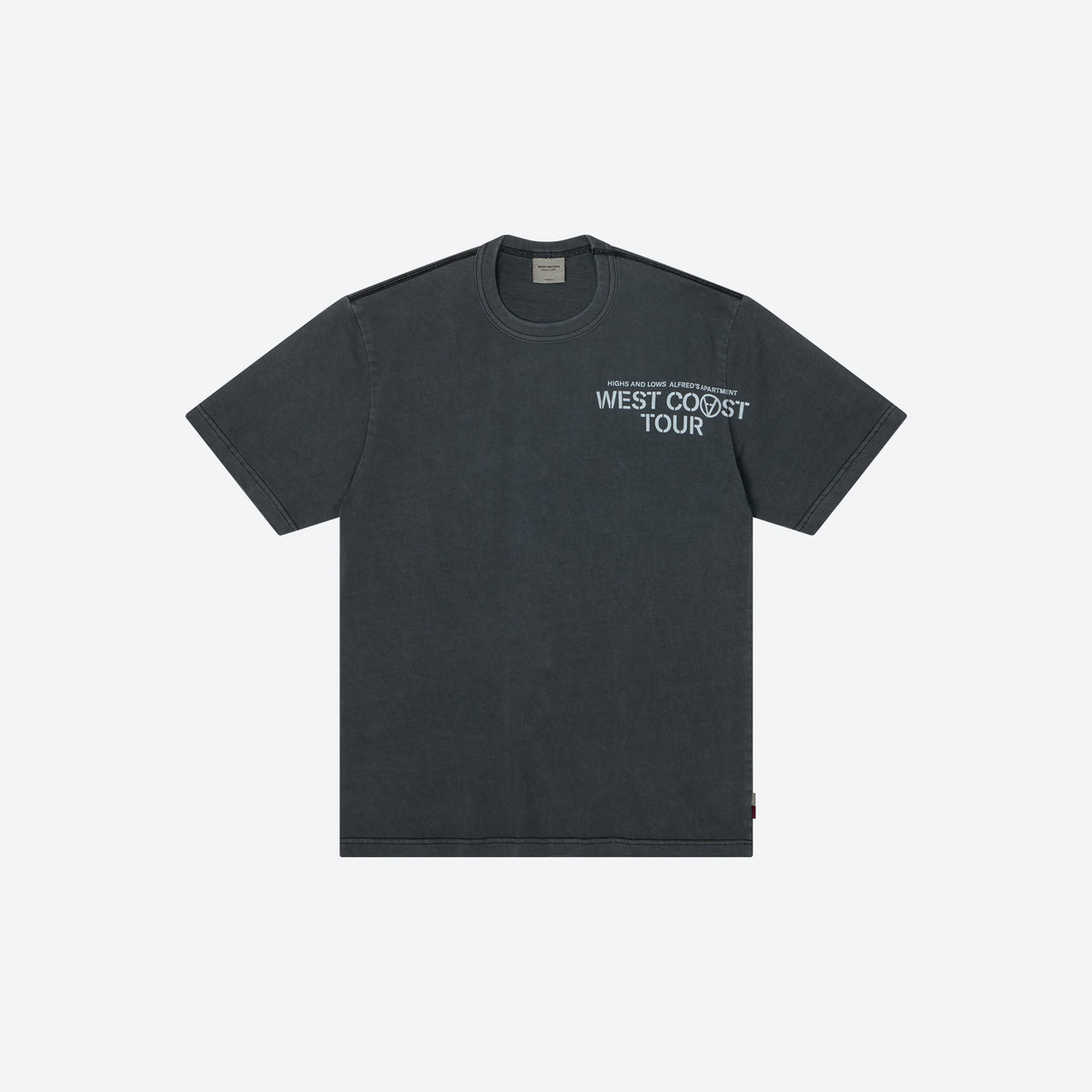 West Coast Tour Tee - Washed Black