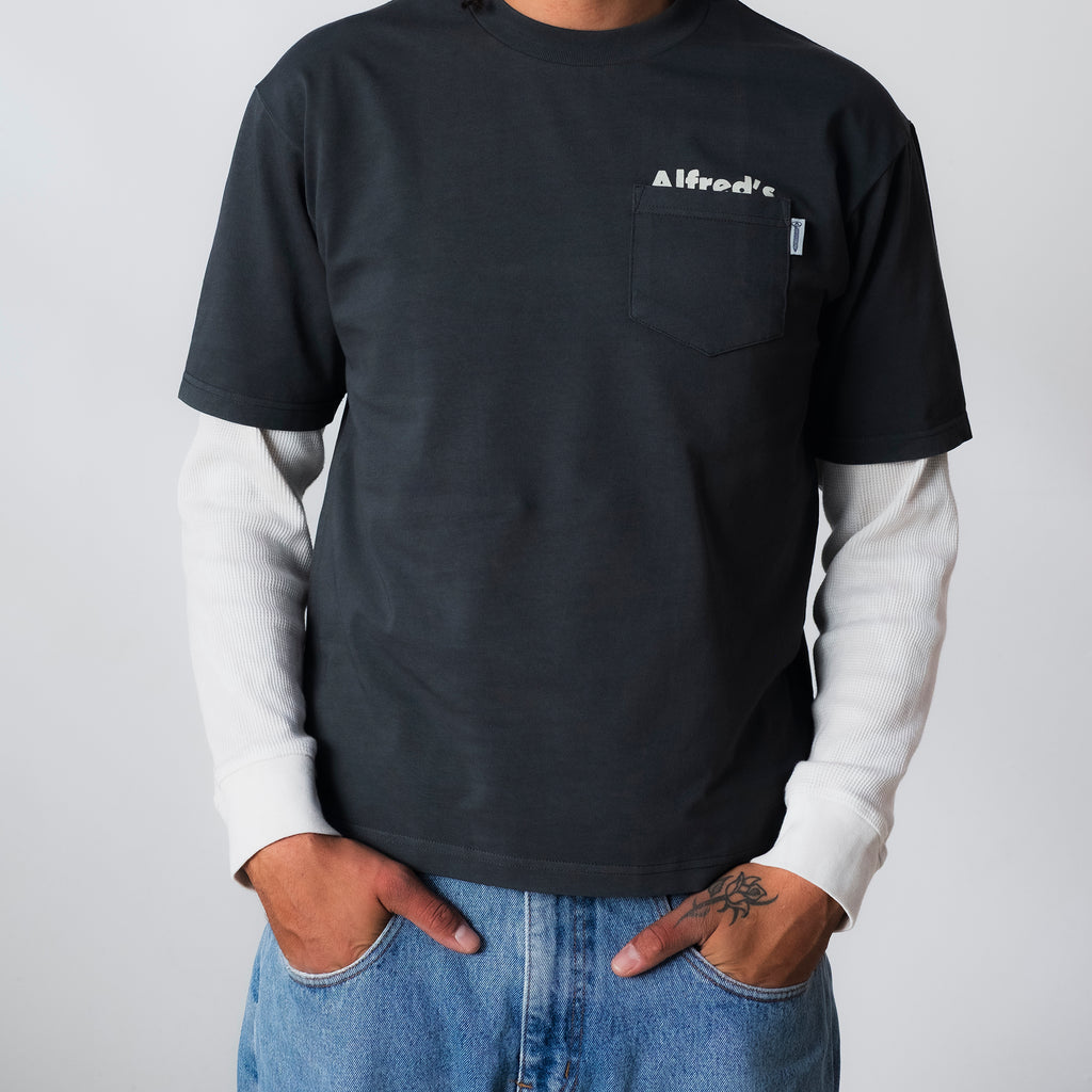 Resource Pocket Tee - Washed Black