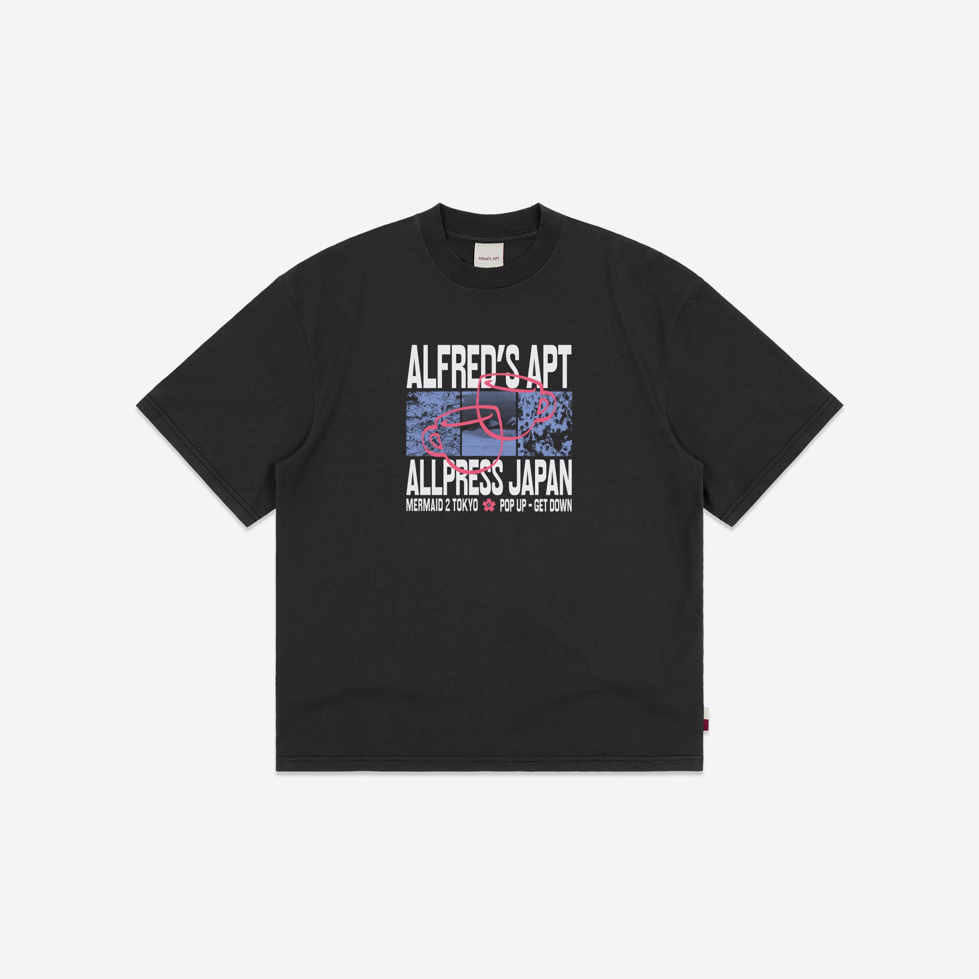 Alfred's Apartment - Allpress Poster Tee - Washed Black