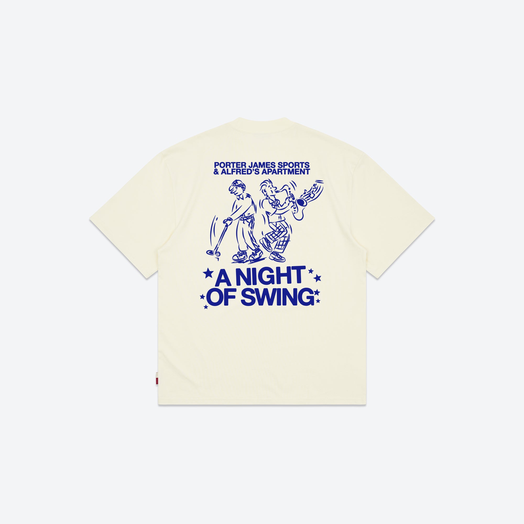 Alfred's Apartment x Porter James Sports - Swing Tee - Cream