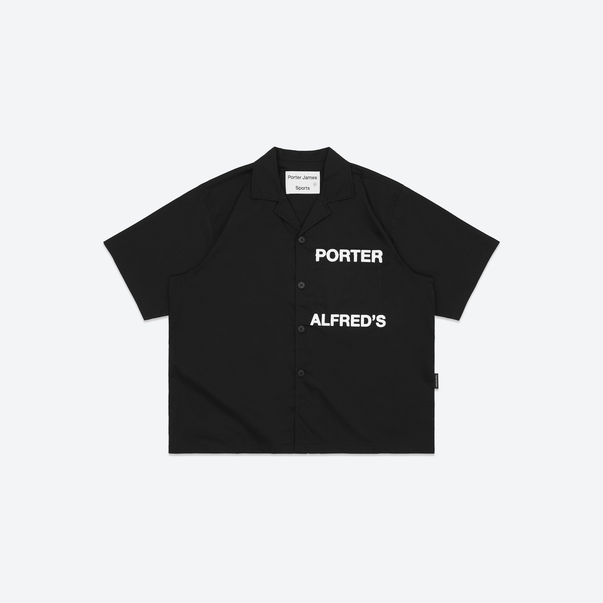 Alfred's Apartment x Porter James Sports - Revere Button Down - Black