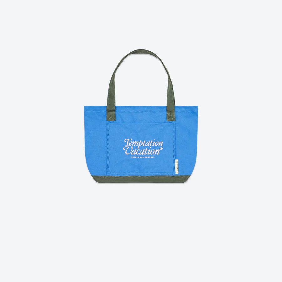 Temptation Vacation - Resort Market Tote - Blue / Olive